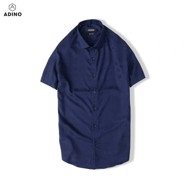 Áo sơ mi nam ngắn tay kẻ ghi xám ADINO vải sợi tre Bamboo công sở trẻ trung 369k 14 Áo sơ mi nam ngắn tay kẻ ghi xám ADINO vải sợi tre Bamboo công sở trẻ trung 369k 14