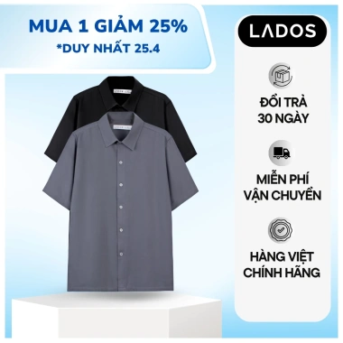 Áo sơ mi nam ngắn tay Mango LADOS-38.110 - Chống nhăn, lịch lãm, mềm mịn, 144.000₫
