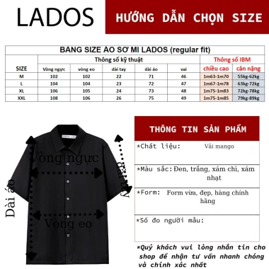 Áo sơ mi nam ngắn tay Mango LADOS-38.110 - Chống nhăn, lịch lãm, mềm mịn, 144.000₫