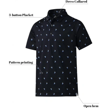 Áo sơ mi nam ngắn tay Polo Golf Thoáng khí, thấm mồ hôi - Giá chỉ 286.200₫