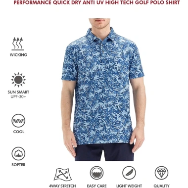 Áo sơ mi nam ngắn tay Polo Golf - Thoáng khí, thấm mồ hôi, Giá chỉ 286.200₫