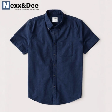 Áo sơ mi nam ngắn tay trắng vải Oxford kaki công sở Nexx&Dee SM04 giảm giá 29tr
