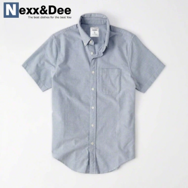 Áo sơ mi nam ngắn tay trắng vải Oxford kaki công sở Nexx&Dee SM04 giảm giá 29tr