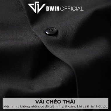 Áo sơ mi nam nữ dài tay DWIN chất nhung chéo Hàn, chống nhăn, 139.000 VND 7