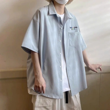 Áo sơ mi nam nữ mùa hè MEURECHEN SENT B21 thiết kế đơn giản tay lỡ 115k 3 Áo sơ mi nam nữ mùa hè MEURECHEN SENT B21 thiết kế đơn giản tay lỡ 115k 3