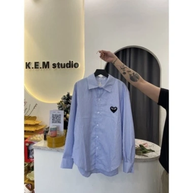Áo Sơ Mi Nam Nữ Thêu Trái Tim Ngực Chất Liệu Cao Cấp Hot Trend 2.024 79.957₫