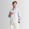 Áo sơ mi nam Oxford tay dài ICONDENIM sọc Palewave slimfit tôn dáng 320.000đ 4