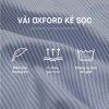 Áo sơ mi nam Oxford tay dài ICONDENIM sọc Palewave slimfit tôn dáng 320.000đ 7
