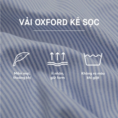 Áo sơ mi nam Oxford tay dài ICONDENIM sọc Palewave slimfit tôn dáng 320.000đ 7 Áo sơ mi nam Oxford tay dài ICONDENIM sọc Palewave slimfit tôn dáng 320.000đ 7