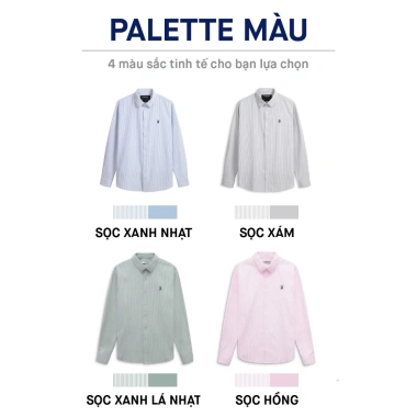 Áo sơ mi nam Oxford tay dài ICONDENIM sọc Palewave slimfit tôn dáng 320.000đ 8 Áo sơ mi nam Oxford tay dài ICONDENIM sọc Palewave slimfit tôn dáng 320.000đ 8