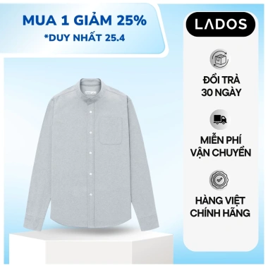 Áo sơ mi nam Oxford trơn LADOS-18.139 regular fit - Giá chỉ 209.000₫