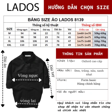 Áo sơ mi nam Oxford trơn LADOS-18.139 regular fit - Giá chỉ 209.000₫