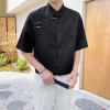 Áo sơ mi nam phong cách Trung Hoa Jacquard mùa hè, rời tay ngắn, nút đường, 582k 7