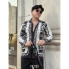 Áo sơ mi nam POLI họa tiết đen trắng sang trọng - Giảm giá 20% chỉ 680.000₫ 2