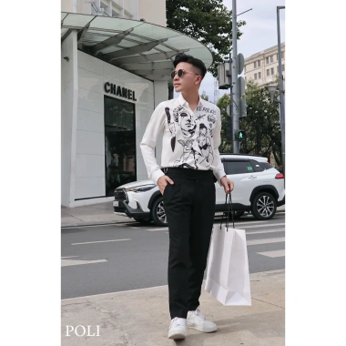 Áo sơ mi nam POLI MAN chất liệu mát mẻ, thiết kế hiện đại, giảm còn 375k