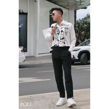 Áo sơ mi nam POLI MAN chất liệu mát mẻ, thiết kế hiện đại, giảm còn 375k