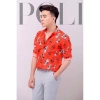 Áo sơ mi nam POLI MAN đỏ họa tiết vui tết, giá chỉ 275.000₫ - giảm 22% 4