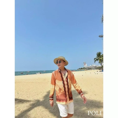 Áo sơ mi nam POLI MAN họa tiết mùa hè - Phong cách đi biển, giảm còn 375.000₫ 4
