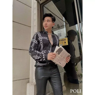 Áo sơ mi nam POLI MAN lụa nhám không nhăn, cực mát, giảm giá 325k (giá gốc 419k)