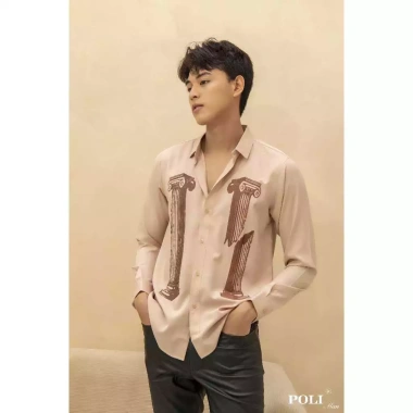 Áo sơ mi nam POLI MAN màu nâu nhạt - Thời trang công sở, giá chỉ 375.000đ giảm 16% 4