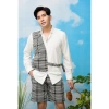 Áo sơ mi nam POLI MAN màu trắng caro – thiết kế sang trọng, giảm giá chỉ 225.000 VND 3