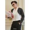 Áo sơ mi nam POLI MAN phối đen - Giá 600.000đ, giảm 180k, chất liệu mịn, độ bền cao, phong cách công sở hiện đại 2