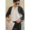 Áo sơ mi nam POLI MAN phối đen - Giá 600.000đ, giảm 180k, chất liệu mịn, độ bền cao, phong cách công sở hiện đại 4