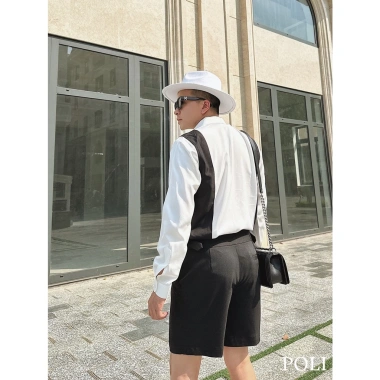 Áo sơ mi nam POLI phối màu thời trang, siêu nhẹ, giảm giá 20% chỉ 375.000 4