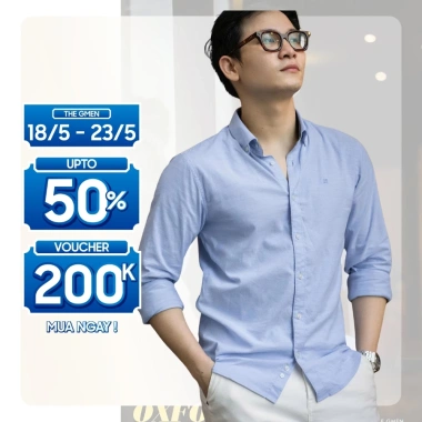 Áo sơ mi nam S25 Oxford thoáng mát, thấm hút mồ hôi - Giá 399.000₫ giảm 20%