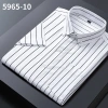 Áo sơ mi nam sọc công sở tay ngắn, cotton, giảm 21% chỉ 185.344 VND 4