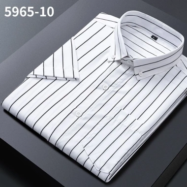 Áo sơ mi nam sọc công sở tay ngắn, cotton, giảm 21% chỉ 185.344 VND