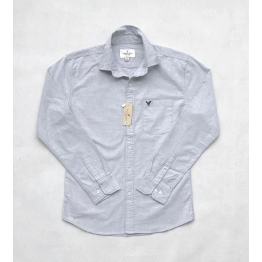 Áo sơ mi nam tay dài American Eagle cao cấp vải oxford xám nhạt - Giá 230.000 VND 2