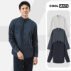 Áo sơ mi nam tay dài cổ tàu Poplin thoáng khí không xù lông Tết Coolmate 404.100₫