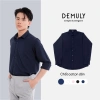 Áo sơ mi nam tay dài Demuly vải silk poly mềm mại, form regular phong cách Hàn Quốc A01 - 168k 6