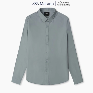 Áo sơ mi nam tay dài MATANO SM088 vải lụa không nhăn, form tailored tôn dáng - Giá chỉ 215.000₫