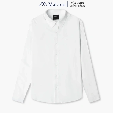 Áo sơ mi nam tay dài MATANO SM088 vải lụa không nhăn, form tailored tôn dáng - Giá chỉ 215.000₫