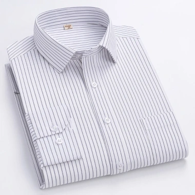 Áo sơ mi nam tay dài thông minh sọc Cotton - Phong cách công sở xã hội, giá 254,308₫