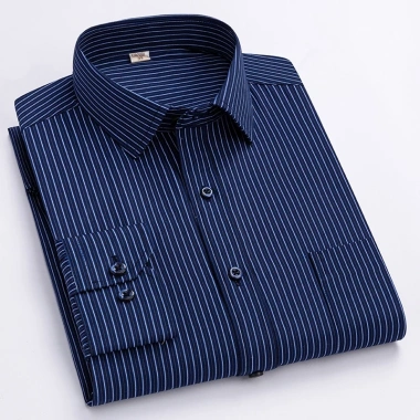 Áo sơ mi nam tay dài thông minh sọc Cotton - Phong cách công sở xã hội, giá 254,308₫