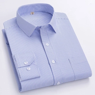Áo sơ mi nam tay dài thông minh sọc Cotton - Phong cách công sở xã hội, giá 254,308₫
