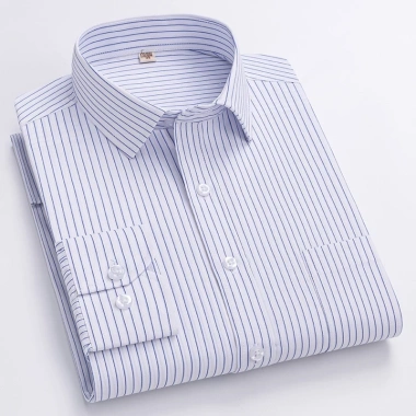 Áo sơ mi nam tay dài thông minh sọc Cotton - Phong cách công sở xã hội, giá 254,308₫