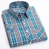 Áo sơ mi nam tay ngắn 100% cotton cỡ lớn phong cách Hàn Quốc kẻ sọc công sở - Giá chỉ 294.840 VND 4