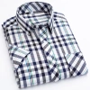 Áo sơ mi nam tay ngắn 100% cotton cỡ lớn phong cách Hàn Quốc kẻ sọc công sở - Giá chỉ 294.840 VND 9