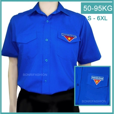 Áo sơ mi nam tay ngắn cao cấp Đoàn Thanh Niên Tình Nguyện 50-95kg – Thoáng mát, phong cách, giá 167.200₫
