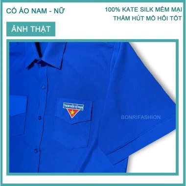 Áo sơ mi nam tay ngắn cao cấp Đoàn Thanh Niên Tình Nguyện 50-95kg – Thoáng mát, phong cách, giá 167.200₫