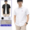 Áo sơ mi nam tay ngắn cổ đứng Vicenzo - Thô cotton mát, giảm 23% chỉ 165.000₫