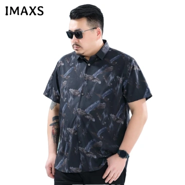 Áo sơ mi nam tay ngắn dáng rộng họa tiết trẻ trung, phong cách công sở, giá 388.411 3