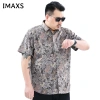 Áo sơ mi nam tay ngắn dáng rộng họa tiết trẻ trung, phong cách công sở, giá 388.411 4