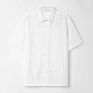 Áo sơ mi nam tay ngắn dệt lưới đi biển cổ bẻ co giãn tốt Hàn Quốc - 162.000₫