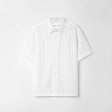 Áo sơ mi nam tay ngắn dệt lưới đi biển cổ bẻ co giãn tốt Hàn Quốc - 162.000₫