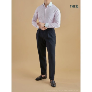 Áo sơ mi nam THE D cổ trắng Regular Fit 100% cotton - Giá chỉ 860.000₫